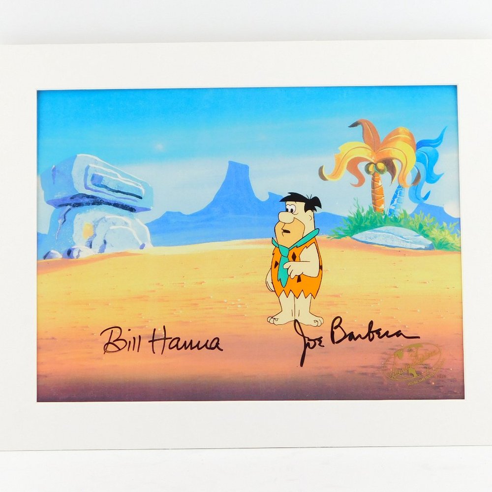 Jetsons meet the Flintstones Hanna Barbera Signed OPC Production Cel